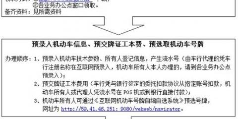 新车自己去车管所上牌是怎样的流程